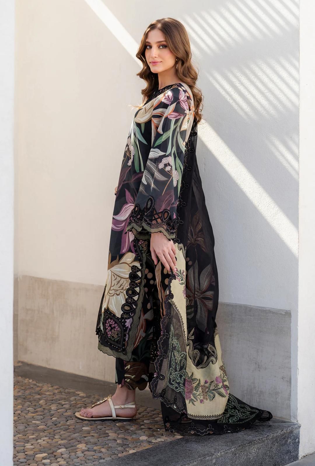 SUMMER COLLECTION BAROQUE UNSTITCHED 3 PIECE
