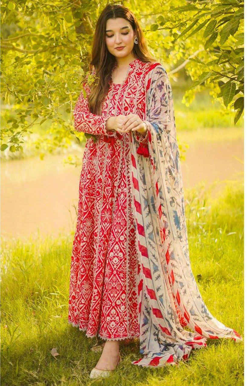 SUMMER LAWN COLLECTION ANEELA'S BRAND UNSTITCHED 3 PIECE
