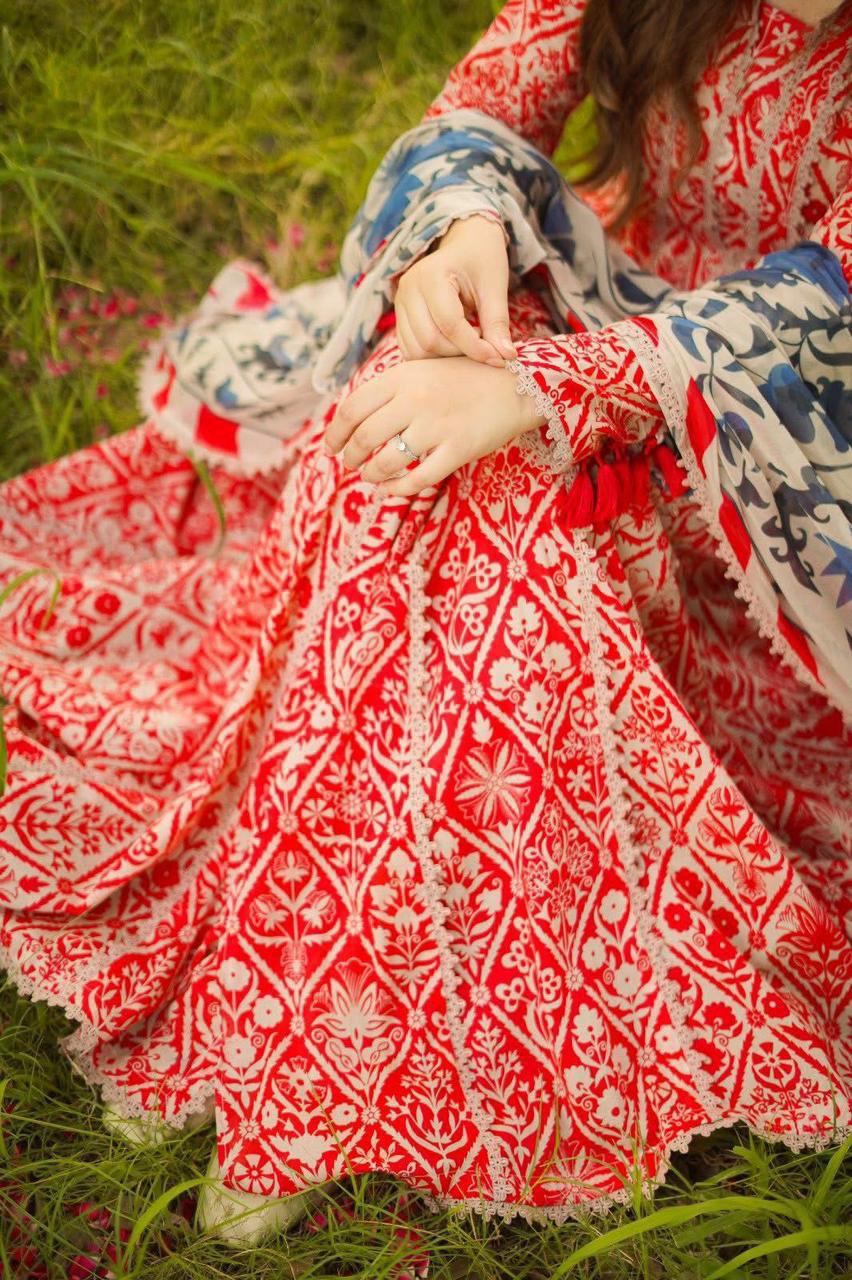 SUMMER LAWN COLLECTION ANEELA'S BRAND UNSTITCHED 3 PIECE