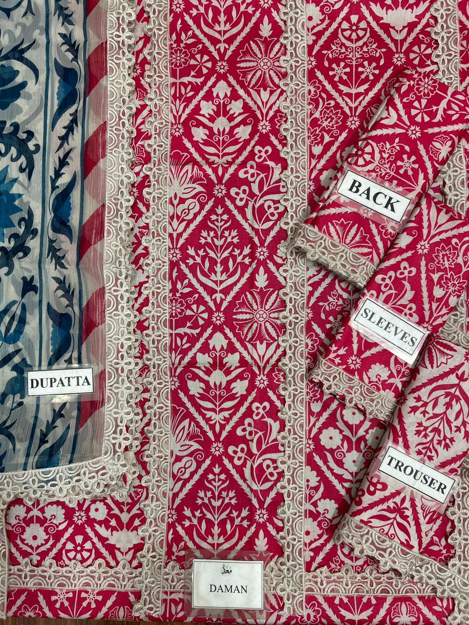 SUMMER LAWN COLLECTION ANEELA'S BRAND UNSTITCHED 3 PIECE