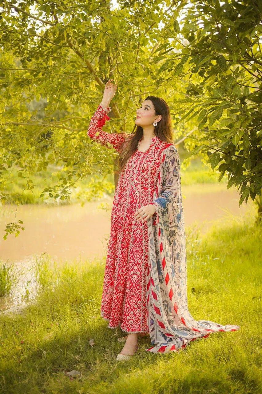 SUMMER LAWN COLLECTION ANEELA'S BRAND UNSTITCHED 3 PIECE