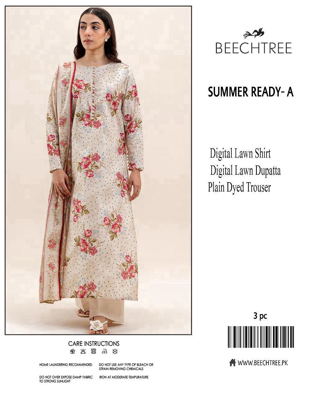 SUMMER LAWN COLLECTION BEECHTREE 3 PIECE UNSTITCHED DIGITAL BEAUTIFUL DIFFERENT PRINTS