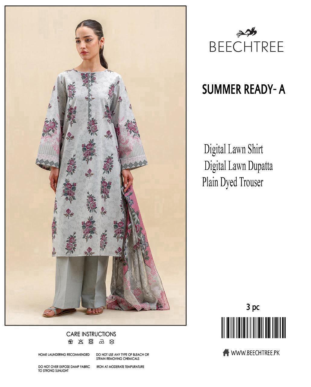 SUMMER LAWN COLLECTION BEECHTREE 3 PIECE UNSTITCHED DIGITAL BEAUTIFUL DIFFERENT PRINTS