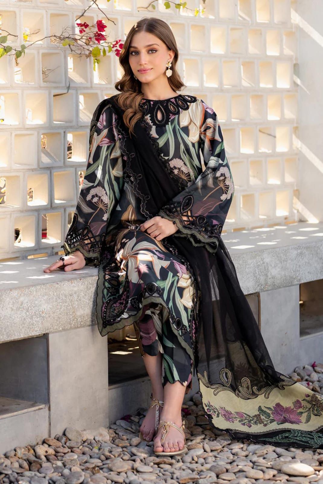 SUMMER COLLECTION BAROQUE UNSTITCHED 3 PIECE