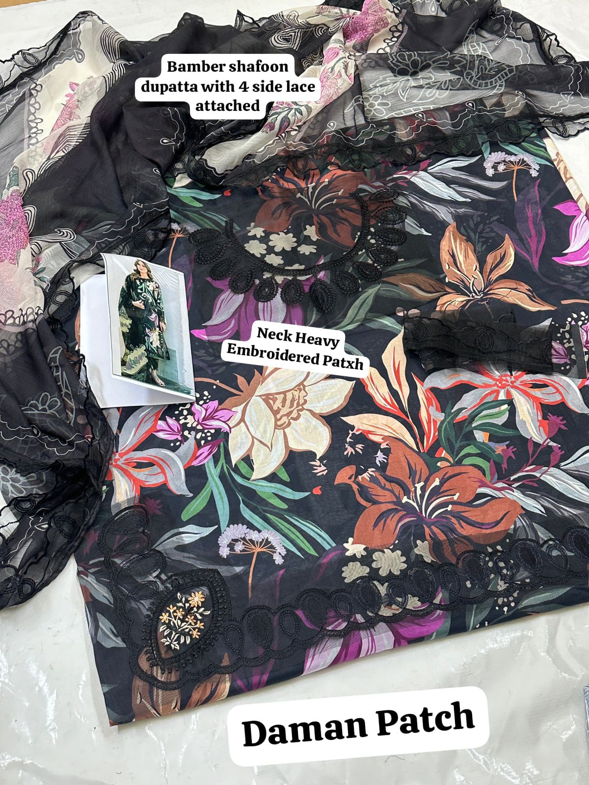 SUMMER COLLECTION BAROQUE UNSTITCHED 3 PIECE