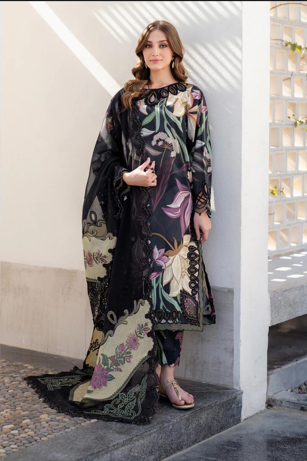 SUMMER COLLECTION BAROQUE UNSTITCHED 3 PIECE