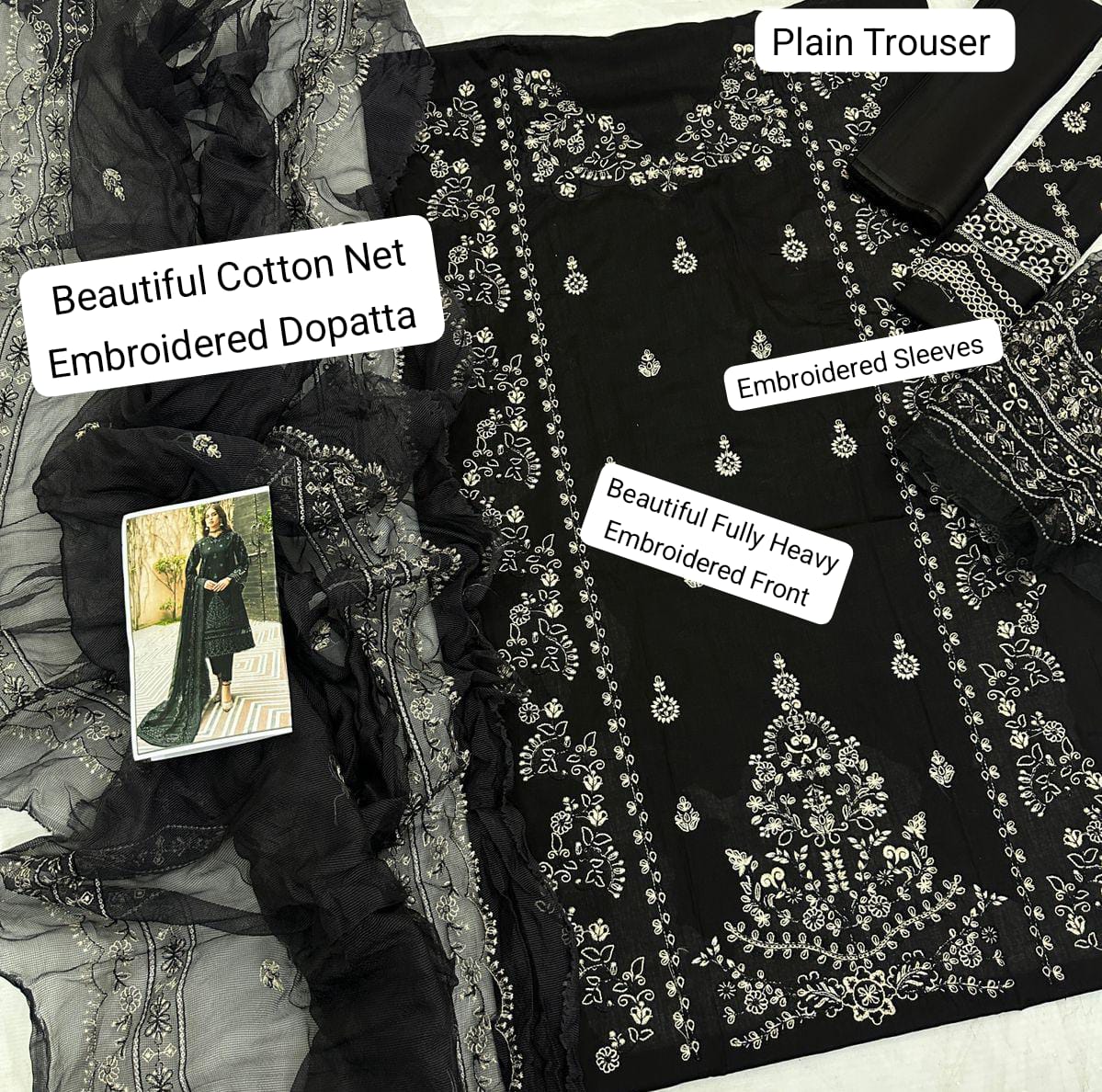 SUMMER LAWN COLLECTION FRASHA UNSTITHED 3 PIECE