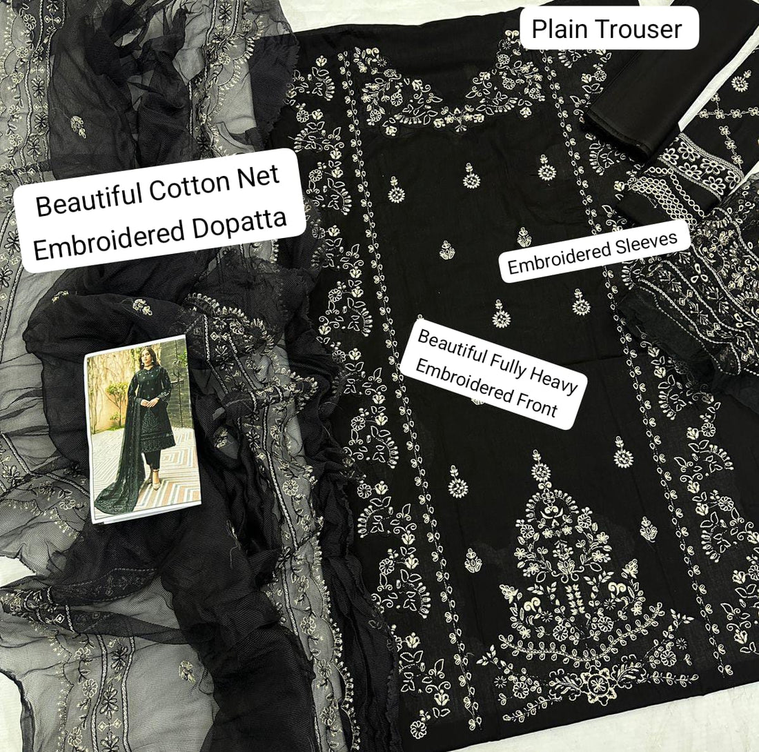 SUMMER LAWN COLLECTION FRASHA UNSTITHED 3 PIECE