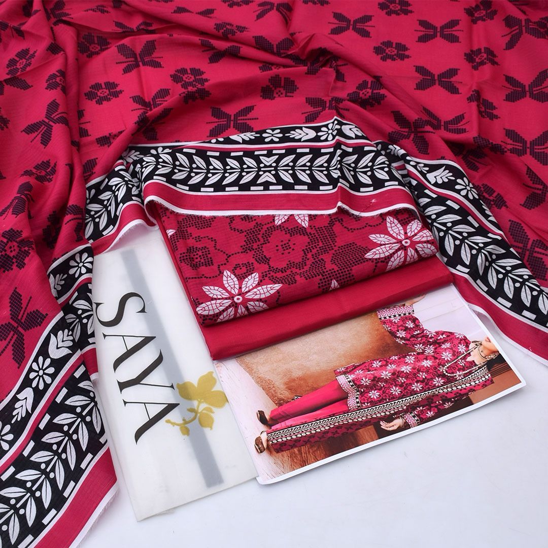 SUMMER LAWN COLLECTION SAYA BRAND UNSTITCHED 3 PIECE
