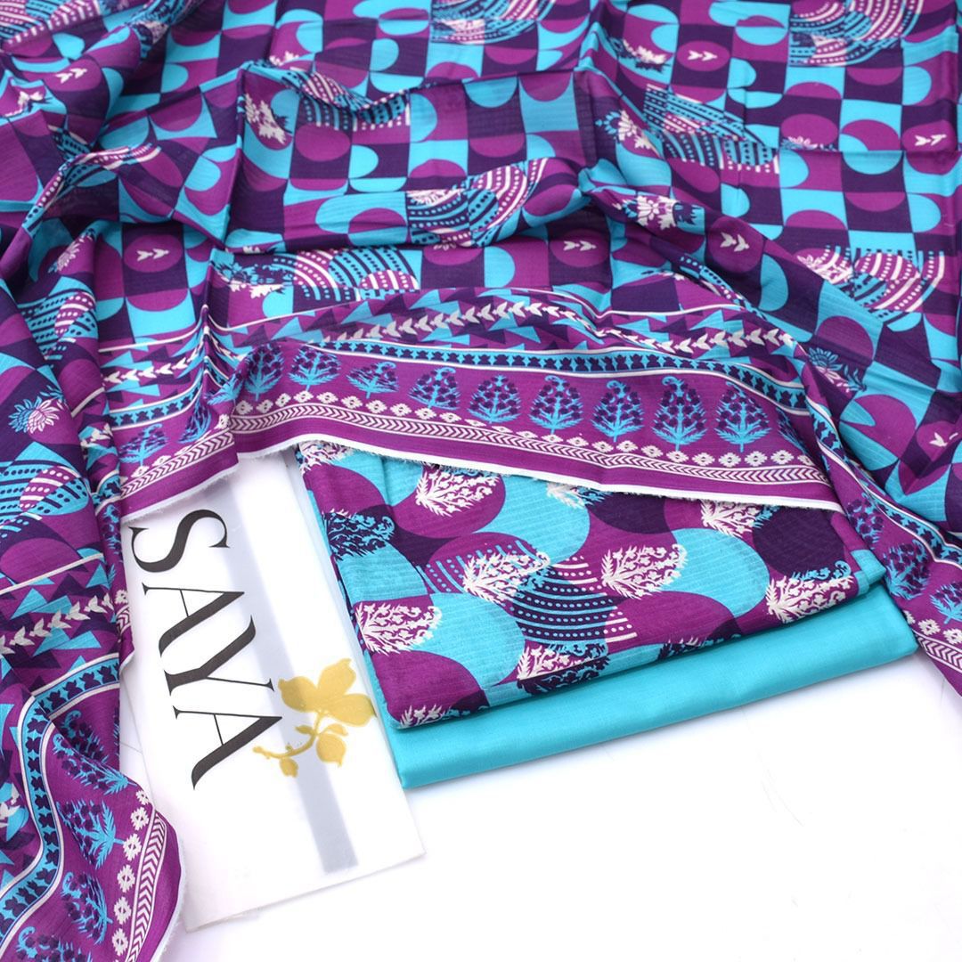 SUMMER LAWN COLLECTION SAYA BRAND UNSTITCHED 3 PIECE