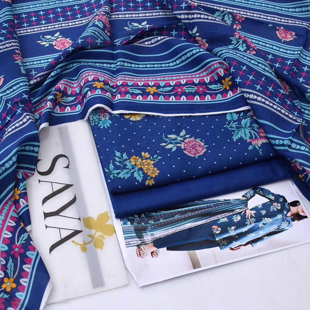 SUMMER LAWN COLLECTION SAYA BRAND UNSTITCHED 3 PIECE