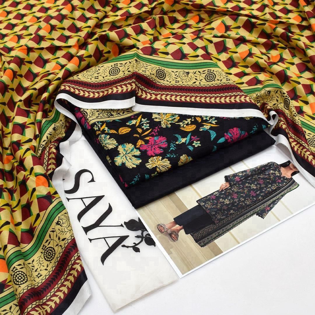 SUMMER LAWN COLLECTION SAYA BRAND UNSTITCHED 3 PIECE