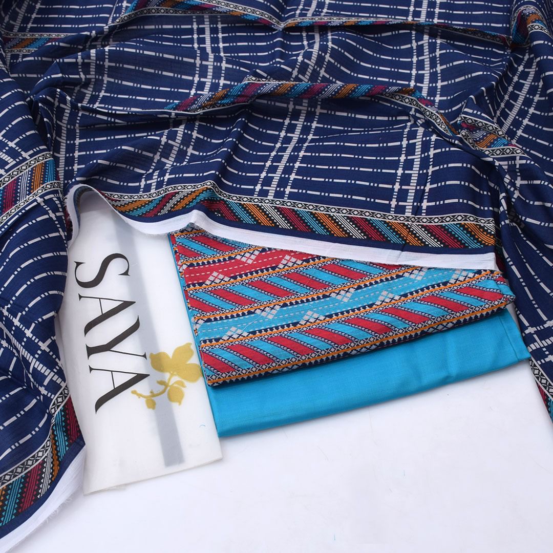 SUMMER LAWN COLLECTION SAYA BRAND UNSTITCHED 3 PIECE