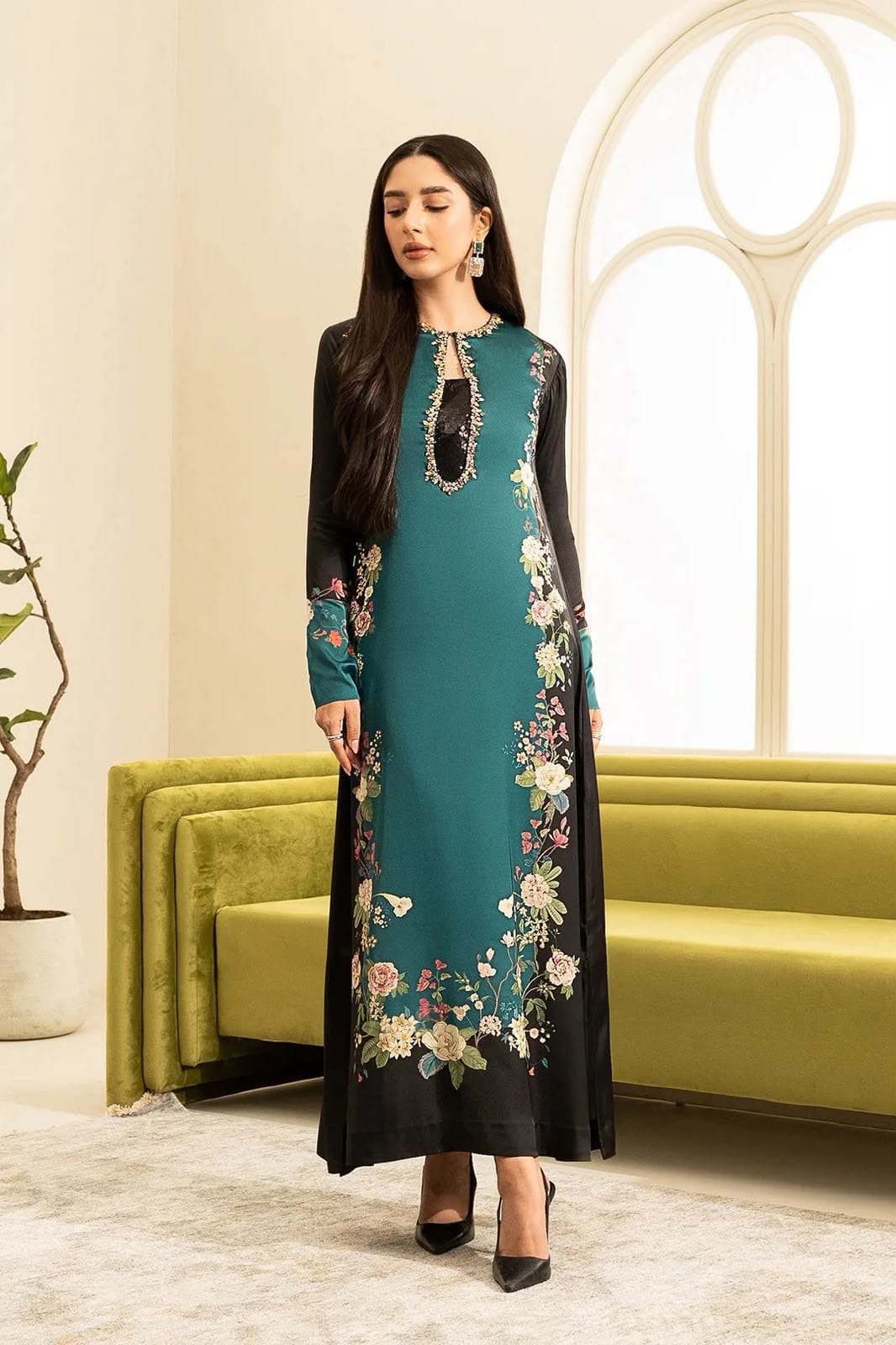 LULUSAR  UNSTITCHED 3 PIECE SILK DRESS