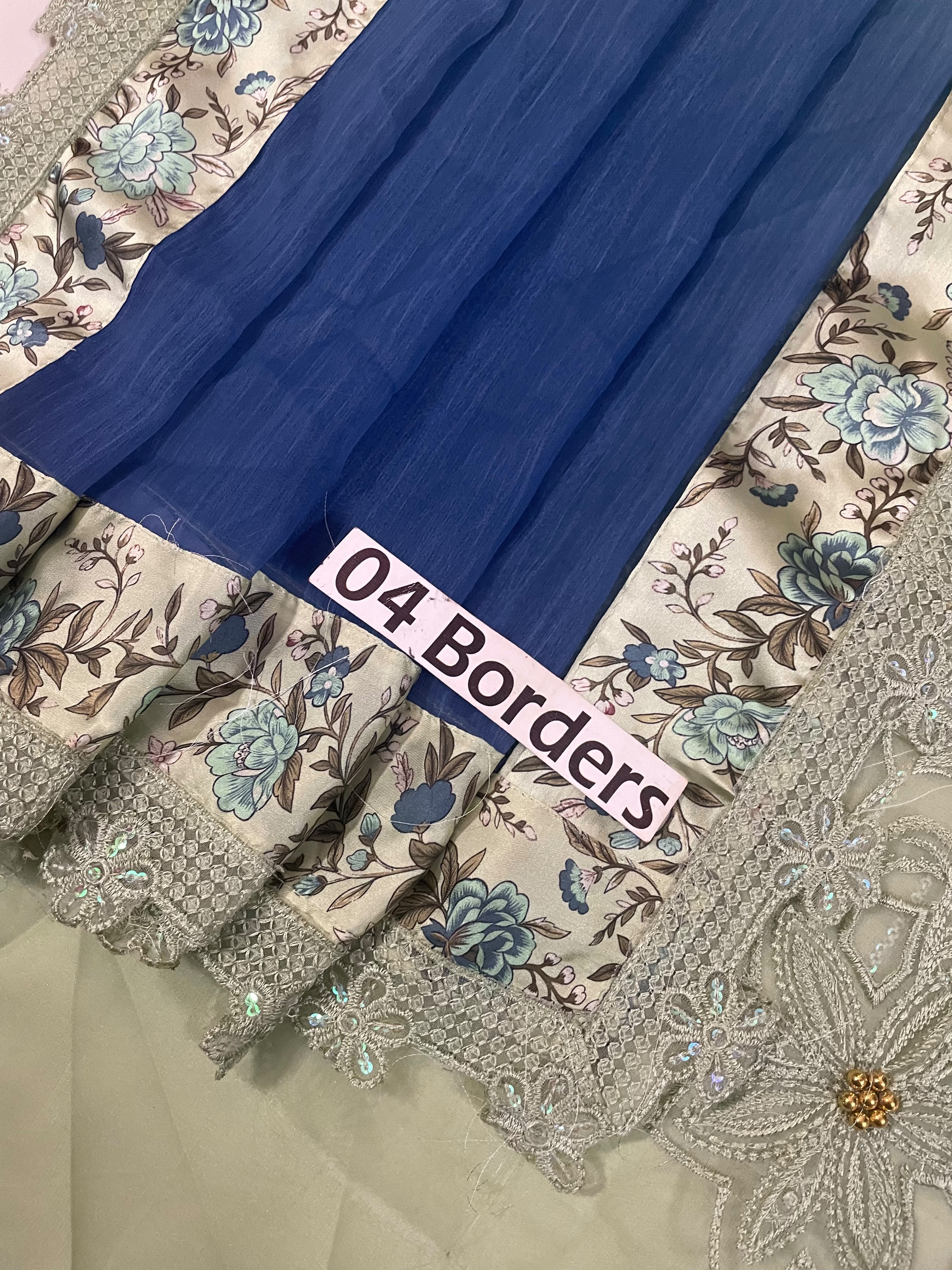 Maria B. Embroidered Chiffon Suit – Unstitched Collection