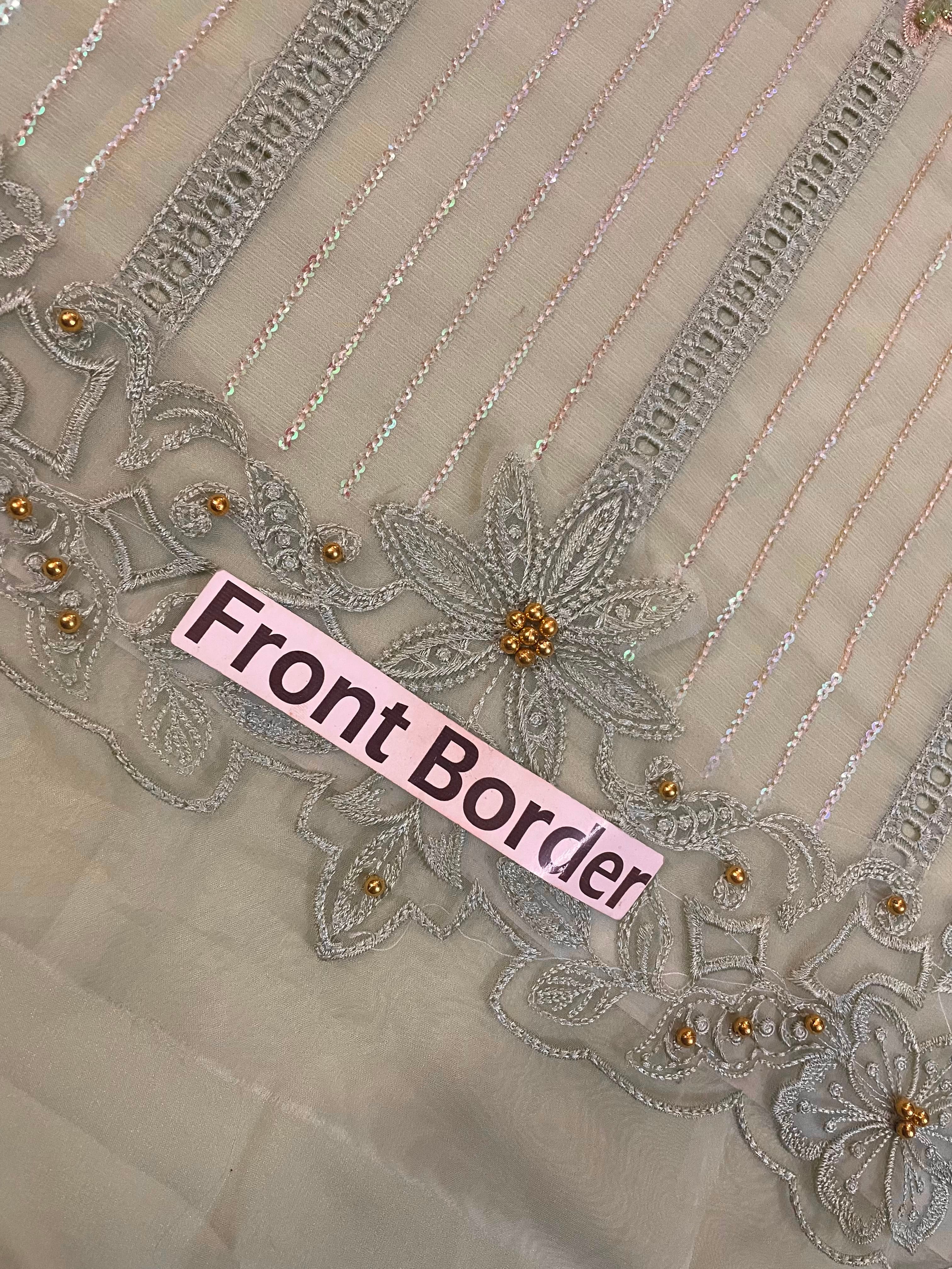 Maria B. Embroidered Chiffon Suit – Unstitched Collection