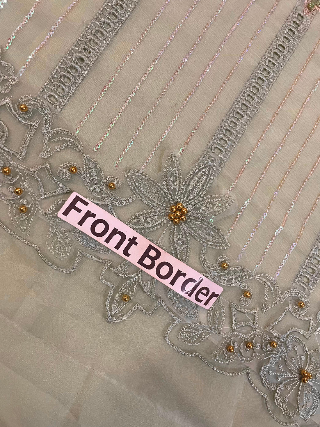 Maria B. Embroidered Chiffon Suit – Unstitched Collection
