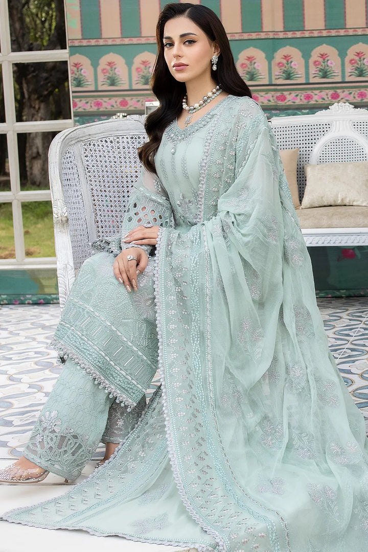 FLOSSIE BRAND (UNSTITCHED ORGENZA 3 PIECE)