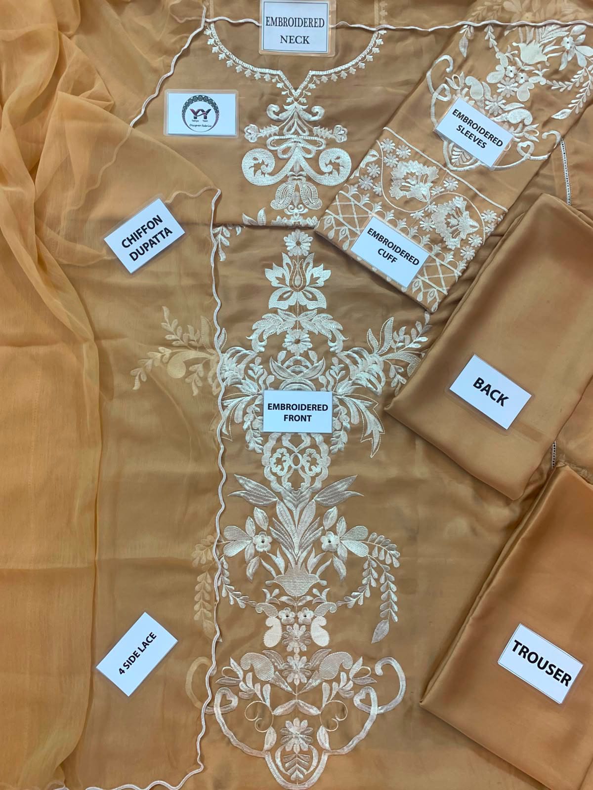 MIRANA Silk Edit 2026 – Premium Charmuse &amp; Chiffon 3-Piece Suit