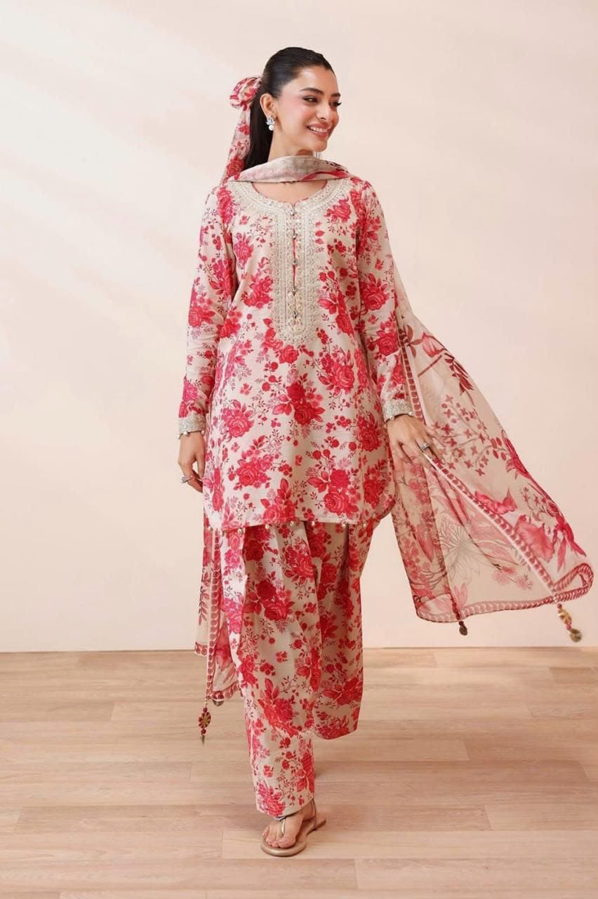UNSTITCHED SUMMER LAWN COLLECTION 3 PIECE
